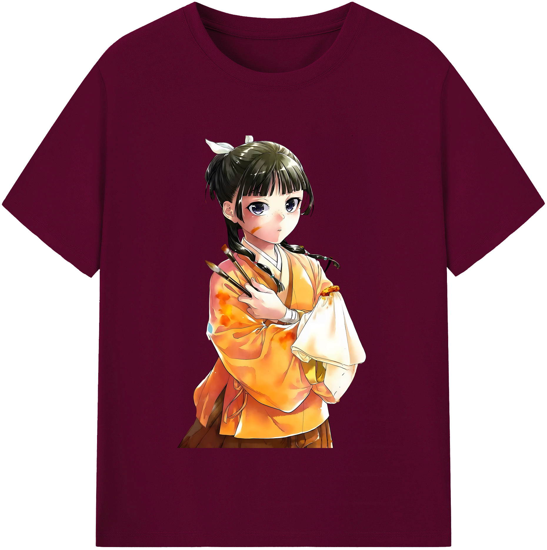 （画像用） 薬屋のひとりごと The Apothecary Diaries レディースカジュアルプリントTシャツ（綿100％）